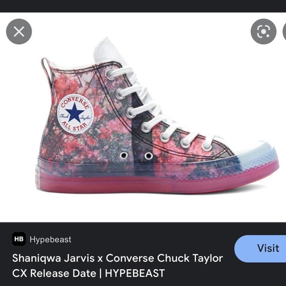 Converse x Shaniqwa Jarvis. NWT. Never worn. cherry blossom colorway. size 6.5. - Picture 3 of 13